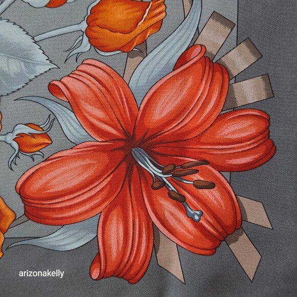 Hermès Fleurs de L’Opera Carré Silk Scarf By Julia Abadie - Picture 8 of 11